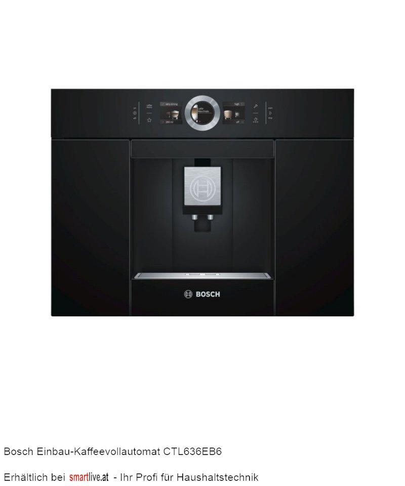 Bosch Einbau-Kaffeevollautomat CTL636EB6, €